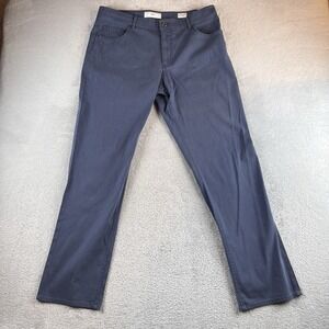 Brax Pants Mens 36x34 Fits 35x31 Gray Cooper Fancy  Stretch Cotton Chino Preppy